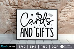 Cards and gifts SVG, Wedding Sign SVG Design Product Image 1