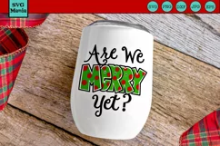 Christmas Wine Glass SVG, Christmas Wine Saying, Holiday SVG Product Image 1