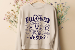 Are You Fall-O-Ween Jesus SVG, Christian Fall Retro PNG Product Image 2