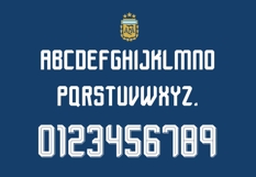 Argentina World Cup 2026 Font Jersey Font Product Image 2