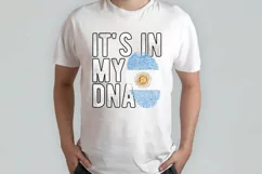 It's in my DNA Argentina Flag Fingerprint PNG Sublimation Product Image 2