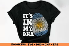 It's in my DNA Argentina Flag Fingerprint PNG, SVG Product Image 2