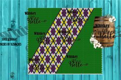 Green Argyle Split SS16 30oz Rhinestone Pattern Product Image 1