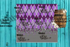 Purple Argyle Ombre SS16 30oz Rhinestone Pattern Product Image 1