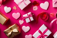 Valentine Hearts | pink Sublimation Mug design PLUS Product Image 3
