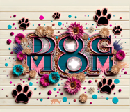 Dogs mom | 4 skinny tumbler Sublimation designs PL2 Product Image 3