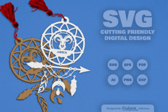 Aries Dream Catcher Laser Cut Set SVG Product Image 2