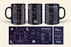 Aries mug wrap, zodiac sublimation mug Product Image 2