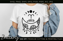 Aries Zodiac Sign SVG Cut File for T-shirt Mug Pillow Signs Product Image 6