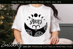 Aries Zodiac Sign SVG Cut File for T-shirt Mug Pillow Signs Product Image 1