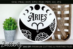 Aries Zodiac Sign SVG Cut File for T-shirt Mug Pillow Signs Product Image 4
