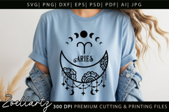 Aries Zodiac Sign SVG Cut File for T-shirt Mug Pillow Signs Product Image 3