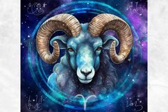Aries Zodiac Signs Tumbler Sublimation Design Alcohol Ink Product Image 2