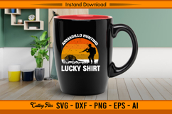 Armadillo Hunting Lucky Shirt SVG Design Product Image 3