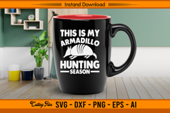 Funny Armadillo Hunting Season SVG Design Product Image 3
