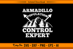 Armadillo Population Control Expert SVG Design Product Image 1