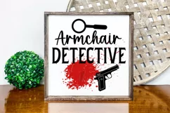 Armchair Detective SVG, True Crime Queen SVG Design Product Image 3