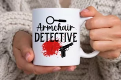 Armchair Detective SVG, True Crime Queen SVG Design Product Image 2