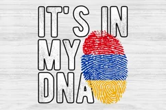 It's in my DNA Armenia Flag Fingerprint PNG Sublimation Product Image 1