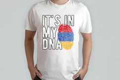 It's in my DNA Armenia Flag Fingerprint PNG Sublimation Product Image 2