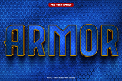 Armor 3D editable text effect Product Image 1