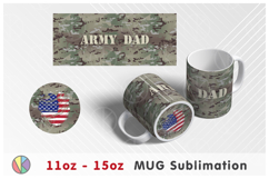 Camouflage Pattern - 11oz-15oz Mug and Bottom Design. Product Image 1