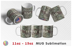 Camouflage Pattern - 11oz-15oz Mug and Bottom Design. Product Image 2