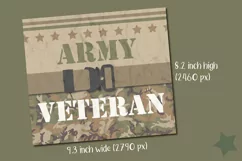army military veteran camouflage skinny tumbler wrap sublimation