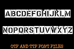 Army Stencil Military Lettering ABC Font Typography Text Product Image 3