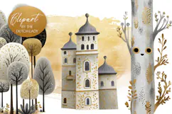 Cute Around The Castle Clipart Product Image 1