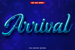 Arrival 3D editable text effect Product Image 1