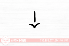 Hand Drawn Arrow Down Elements Product Image 1