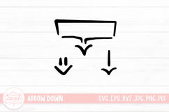 Hand Drawn Arrow Down Elements Product Image 1