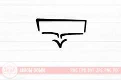 Hand Drawn Arrow Down Elements Product Image 1