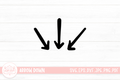 Hand Drawn Arrow Down Elements Product Image 1