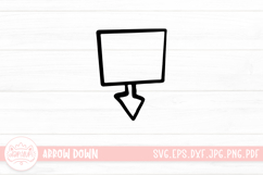Hand Drawn Arrow Down Elements Product Image 1