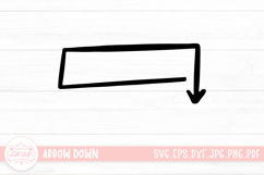 Hand Drawn Arrow Down Elements Product Image 1