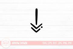 Hand Drawn Arrow Down Elements Product Image 1