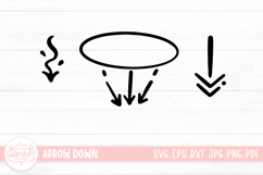 Hand Drawn Arrow Down Elements Product Image 1