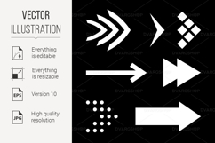 Icon Set of Flat Arrows Product Image 1