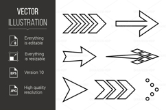 Icon Set of Flat Arrows Product Image 1