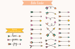 Hand Drawn Color Arrows | Tribal, Curly, Crossed, Dart, Boho Product Image 3