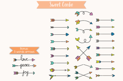 Hand Drawn Color Arrows | Tribal, Curly, Crossed, Dart, Boho Product Image 5