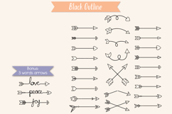 Hand Drawn Arrows | Tribal, Curly, Crossed, Dart, Boho, Icon Product Image 4