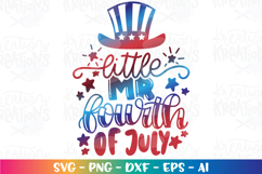 4th of July svg Little Miss Mr Fourth of July Independent Product Image 5