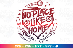 Baseball svg No place like home Product Image 1
