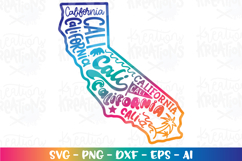 4th of July svg California state Map USA patriotic Product Image 1