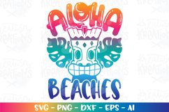 Summer svg Aloha Beaches Tiki Beach Cute Kids Product Image 1