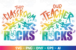 Teacher svg Our Teacher Rocks This classroom Rocks guitar Product Image 1