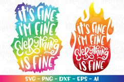 Boys and Girls svg It's fine im fine everything is fine Product Image 1